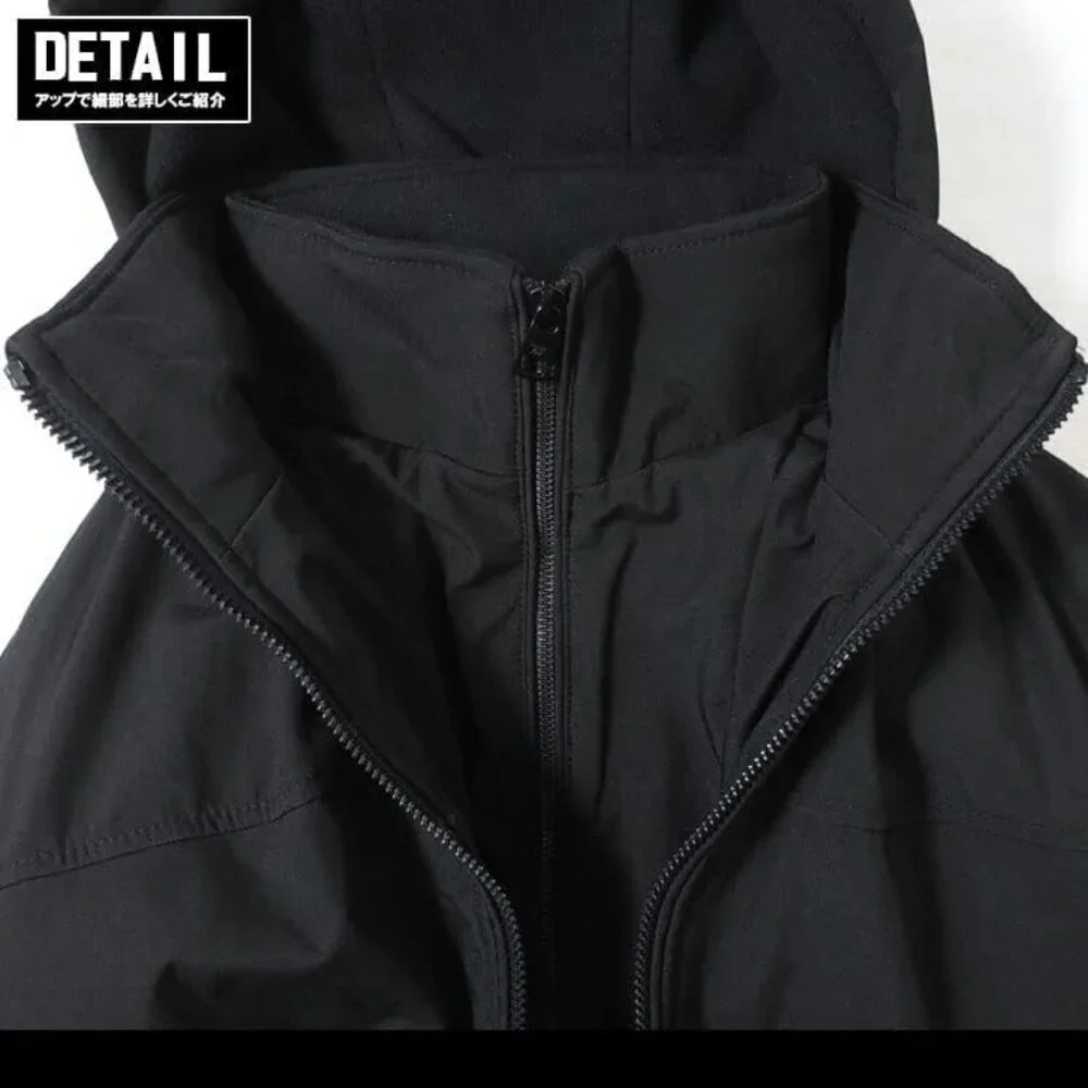 Mens Men’s Water and Wind Resistant Hooded Coat from Fall Into Winter